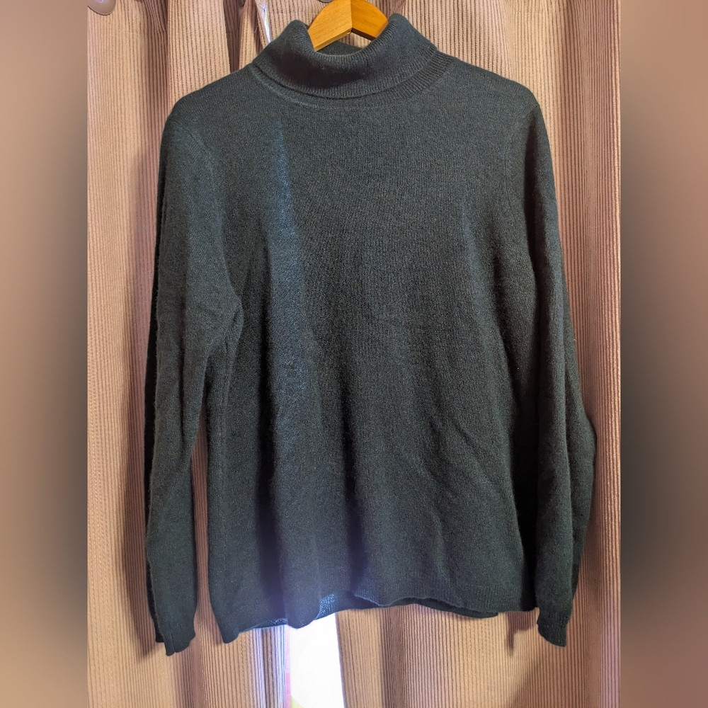 Forrest green cashmere sweater xxl